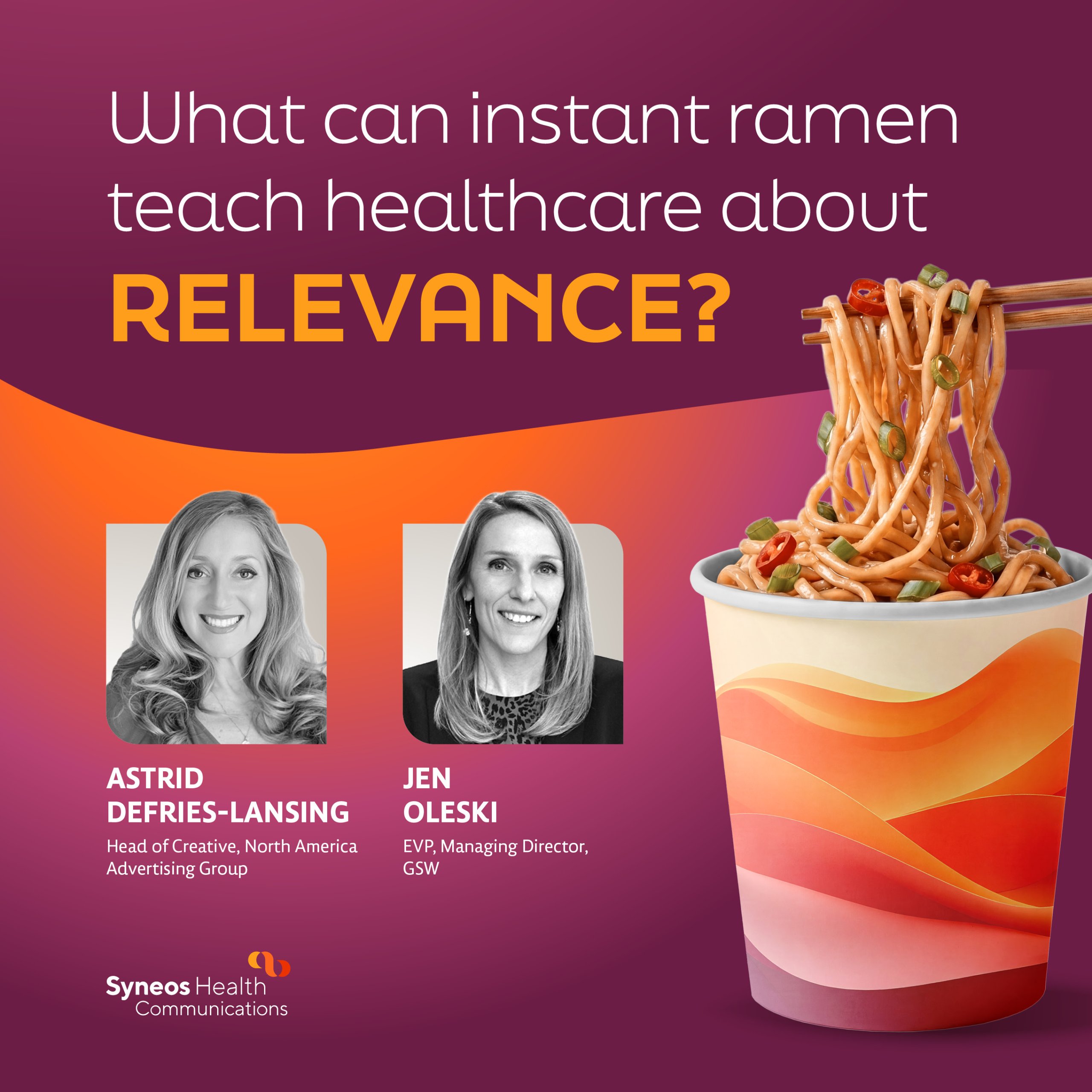 What can instant ramen teach healthcare about relevance?